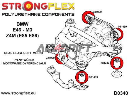 031899A: Rear differential - rear mount bush M3 SPORT