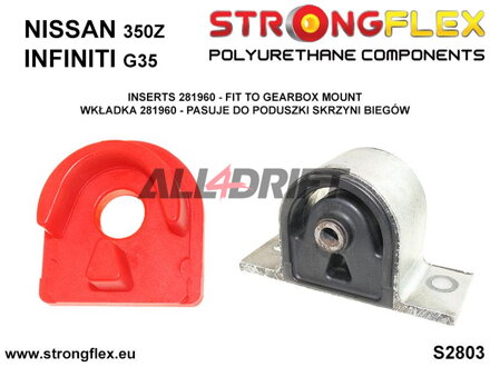 281960B: Gearbox mount inserts