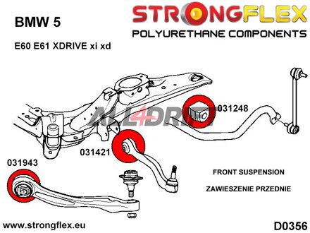 031943A: Front radius arm to chassis bush SPORT