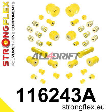 116243A: Full suspension bush kit SPORT