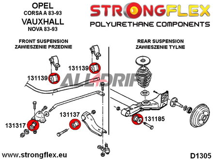 131137B: Front wishbone inner bush