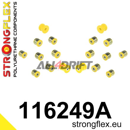 116249A: Rear suspension bush kit SPORT