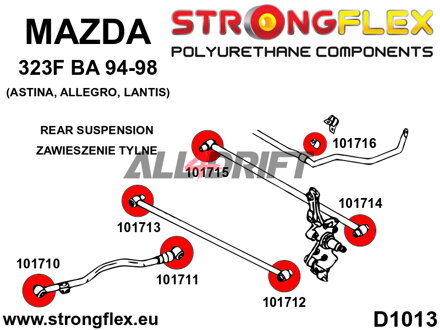 101712A: Rear trailing arm - outer front bush SPORT