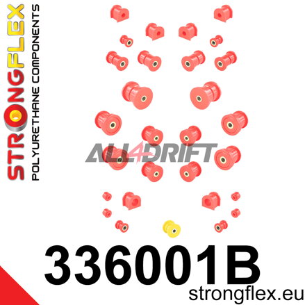 336001B: Full suspension polyurethane bush kit