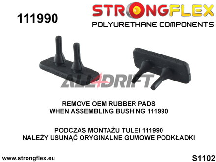 116251A: Front subframe bush kit SPORT