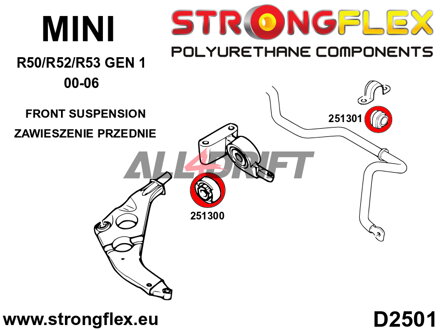 251300B: Front control arm bush