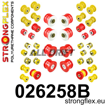 026258B: Full suspension polyurethane bush kit