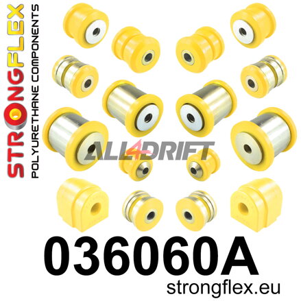 036060A: Rear suspension bush kit SPORT