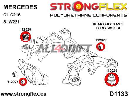 112027B: Rear differential – rear bush