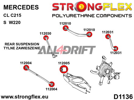 112004A: Rear lower arm bush SPORT