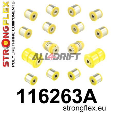 116263A: Rear suspension bush kit SPORT
