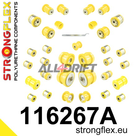 116267A: Full suspension polyurethane bush kit SPORT