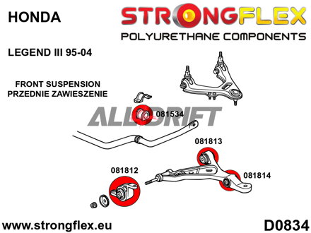 081812B: Front lower wishbone bush – front SPORT
