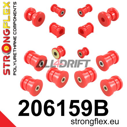 206159B: Full suspension  polyurethane bush kit