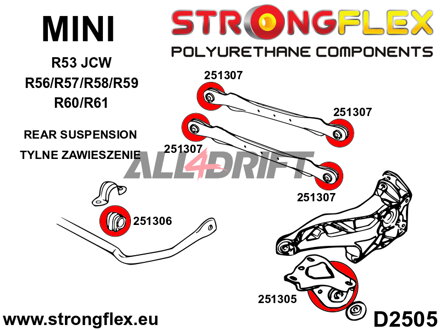 251305A: REAR TRAILING ARM BUSH SPORT