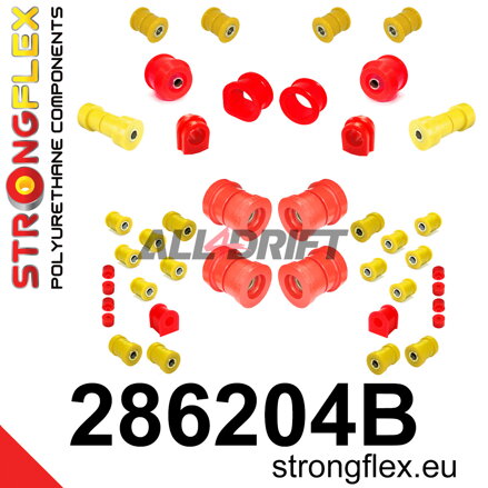 286204B: Full suspension bush kit R33 R34 AWD