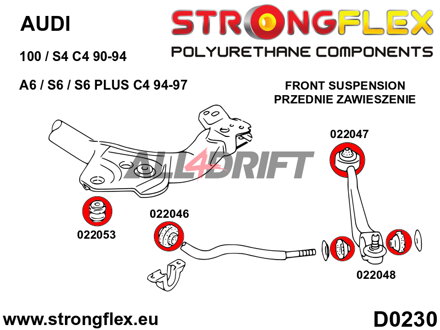 022053A: Front subframe bush – front SPORT