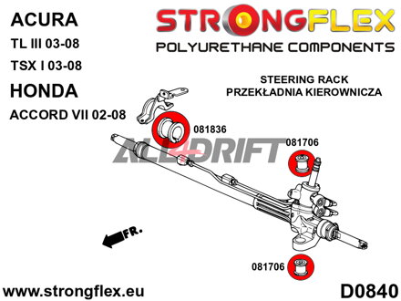 081836A: Steering rack bush SPORT