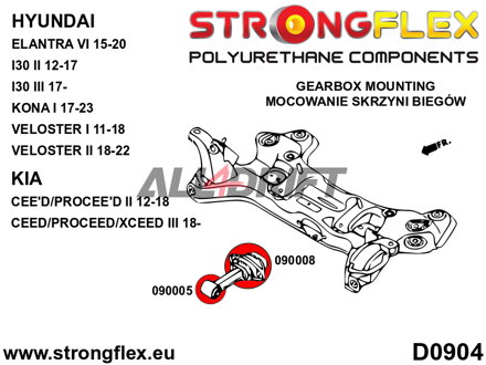 090008A: Gearbox mount dog bone SPORT