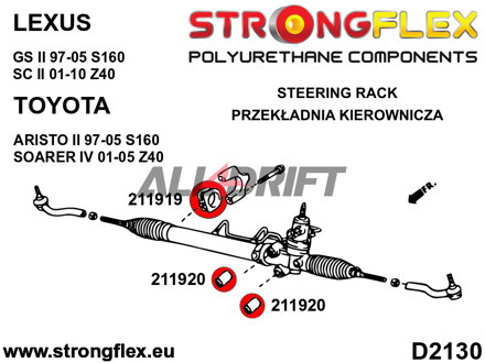 211919A: Steering clamp bush SPORT