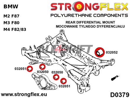 036068B: Full suspension polyurethane bush kit