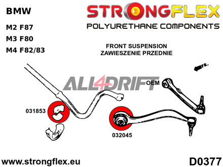 032045A: Front wishbone bush SPORT