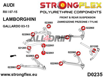 026272B: Suspension bush kit