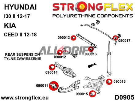 090017A: Rear anti roll bar bush SPORT