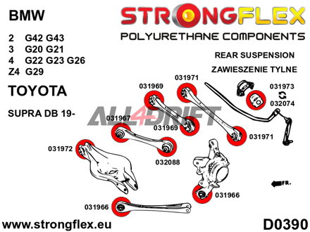 032074A: Rear anti roll bar bush SPORT - Toyota V (19-) DB