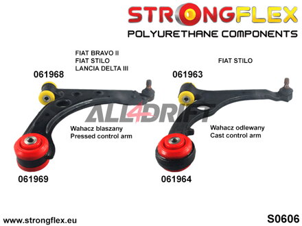 061964B: Front control arm – rear bush