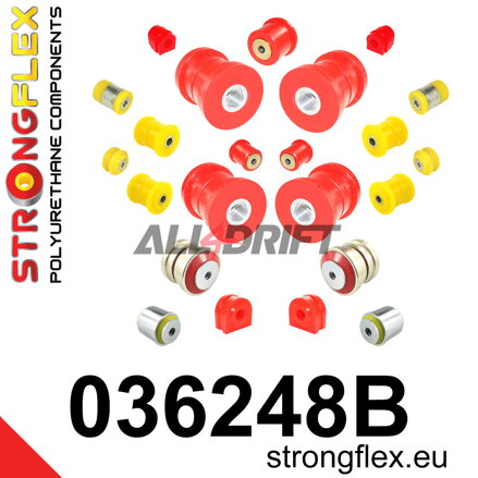 036248B: Full suspension polyurethane bush kit