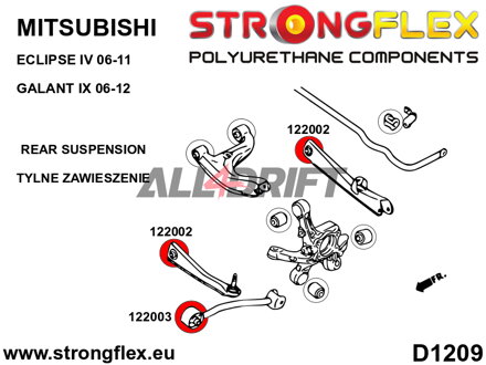 122003B: Rear trailing arm bush