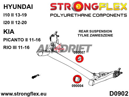 090004A: Rear beam bush SPORT