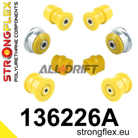 136226A: Front suspension and ream beam bush kit SPORT