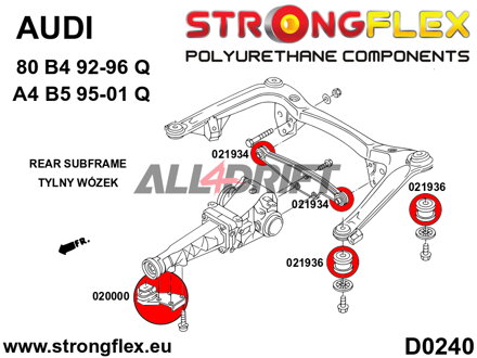 021934A: Rear differential - rear mount bush SPORT