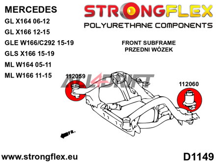 112060A: Front subframe – rear bush SPORT