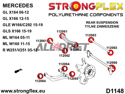 112066A: Rear anti roll bar bush SPORT