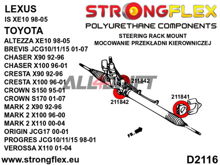 211842B: Steering rack mount bush