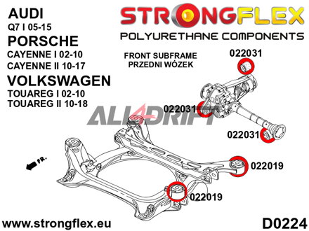 026258A: Full suspension polyurethane bush kit SPORT