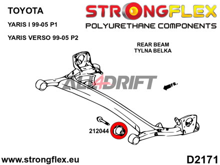 216283A: Suspension bush kit front and rear SPORT - Toyota I (99-05) P1