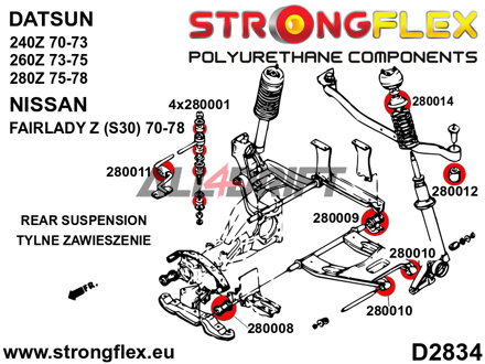 280008A: Rear wishbone bush - inner front SPORT