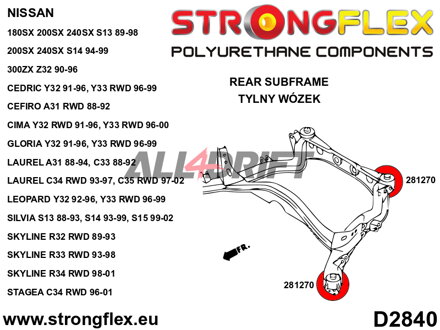 286116B: Full suspension bush kit