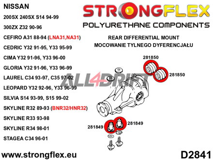 286116B: Full suspension bush kit