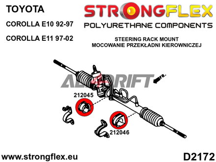 212046A: Steering rack bush SPORT