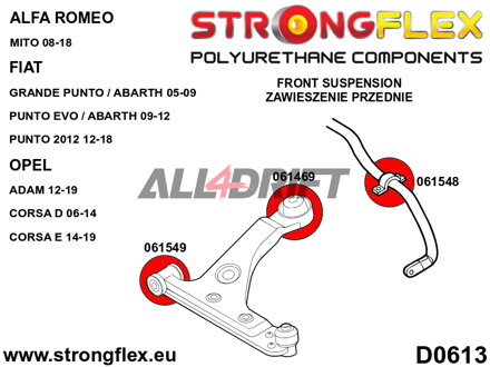 061549A: Front wishbone front bush SPORT