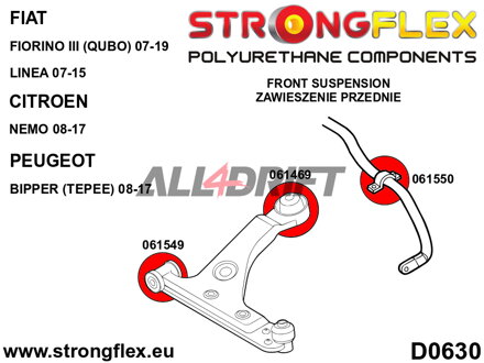 061549A: Front wishbone front bush SPORT
