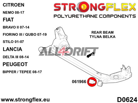 061966A: Rear beam bush 67,5mm SPORT