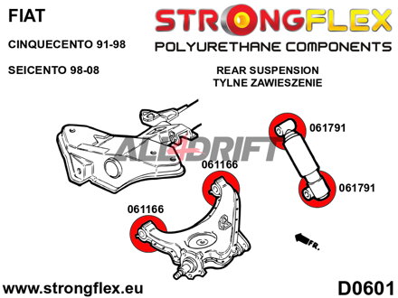 061166A: Rear trailing arm bush SPORT