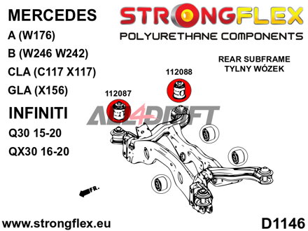 112087A: Rear subframe – front bush SPORT