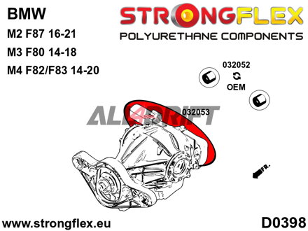 032053: Double rear differential bracket
